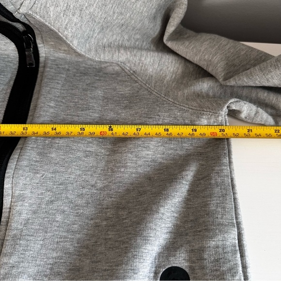 NIKE *Tech Fleece* Asymmetrical Full Zip Hoodie Grey / Black Trim Women's Size S - Picture 5 of 12
